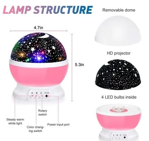 Carmilo Star Moon Light Night Lamp