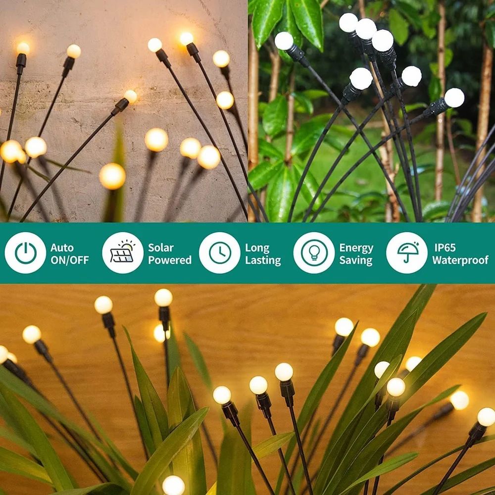 Solar Led Garden Light firefly (8 LED Lights)